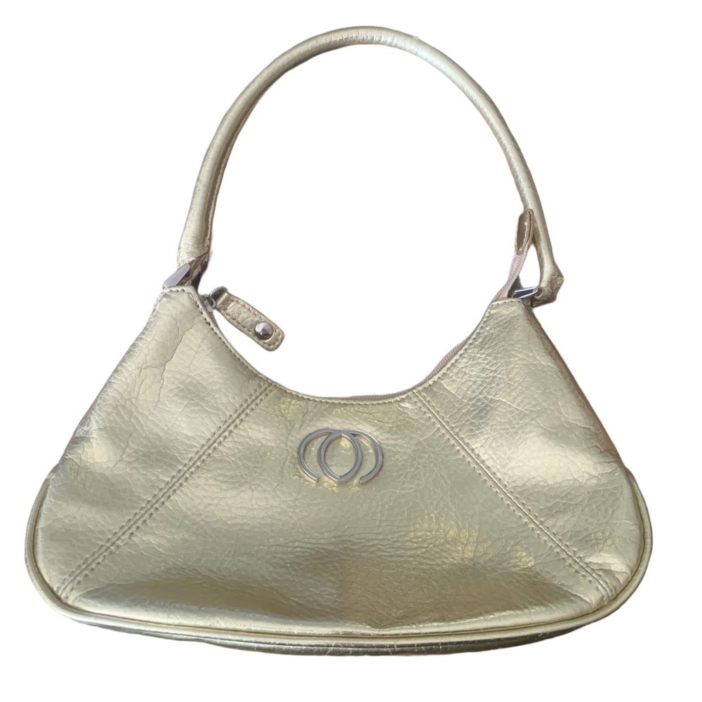 Vintage Y2K Gold Metallic Shoulder Bag Purse